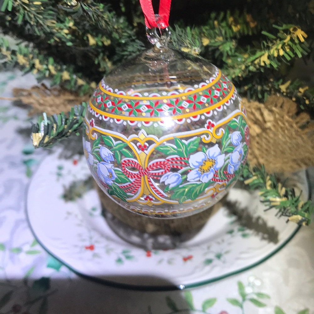 Kristal Kugel '98 Crystal Christmas Ball Ornament
